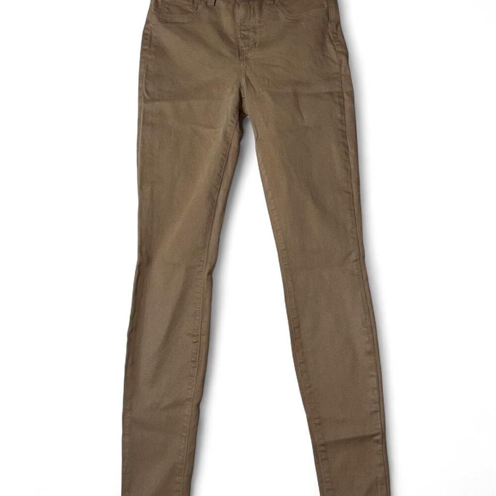 L'Agence Marguerite High Rise Coated Skinny Jeans - Cappuccino Tan Size 27